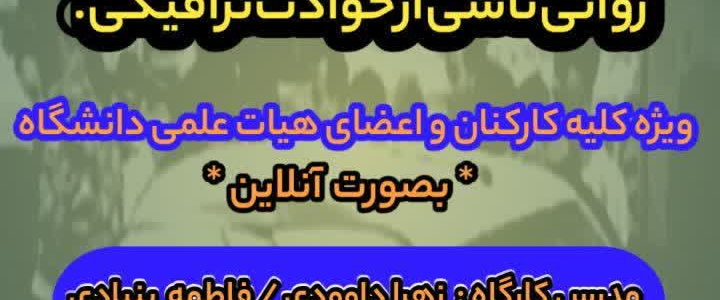 کارگاه مدیریت آسیب‌های جسمی و روانی ناشی از حوادث ترافیکی