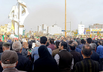 حضور دانشگاهیان دانشگاه سلمان فارسی کازرون در راهپیمایی پرشور ۲۲ بهمن