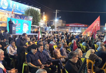 برپایی آیین وداع دانشگاهیان کازرون با رهبر شهید انقلاب