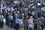 حضور دانشگاهیان دانشگاه سلمان فارسی کازرون در راهپیمایی یوم‌الله ۱۳ آبان