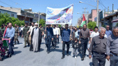 حضور دانشگاهیان دانشگاه سلمان فارسی کازرون در راهپیمایی پرشور روز قدس